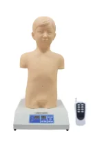 Digital Remote-Controlled Pediatric Cardiopulmonary Palpation Auscultation Computerized Manikin